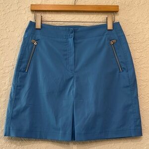 Tail Women’s Blue Performance Skort Zipper Pocket Size 6
